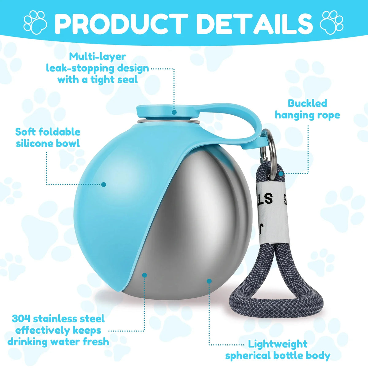 Sip-&-Go dog water bottle